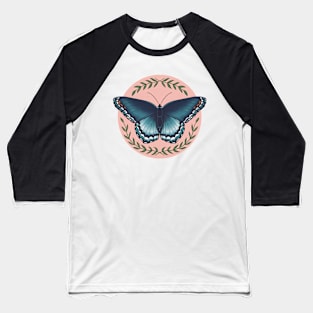 Limenitis Arthemis Butterfly Illustration Baseball T-Shirt